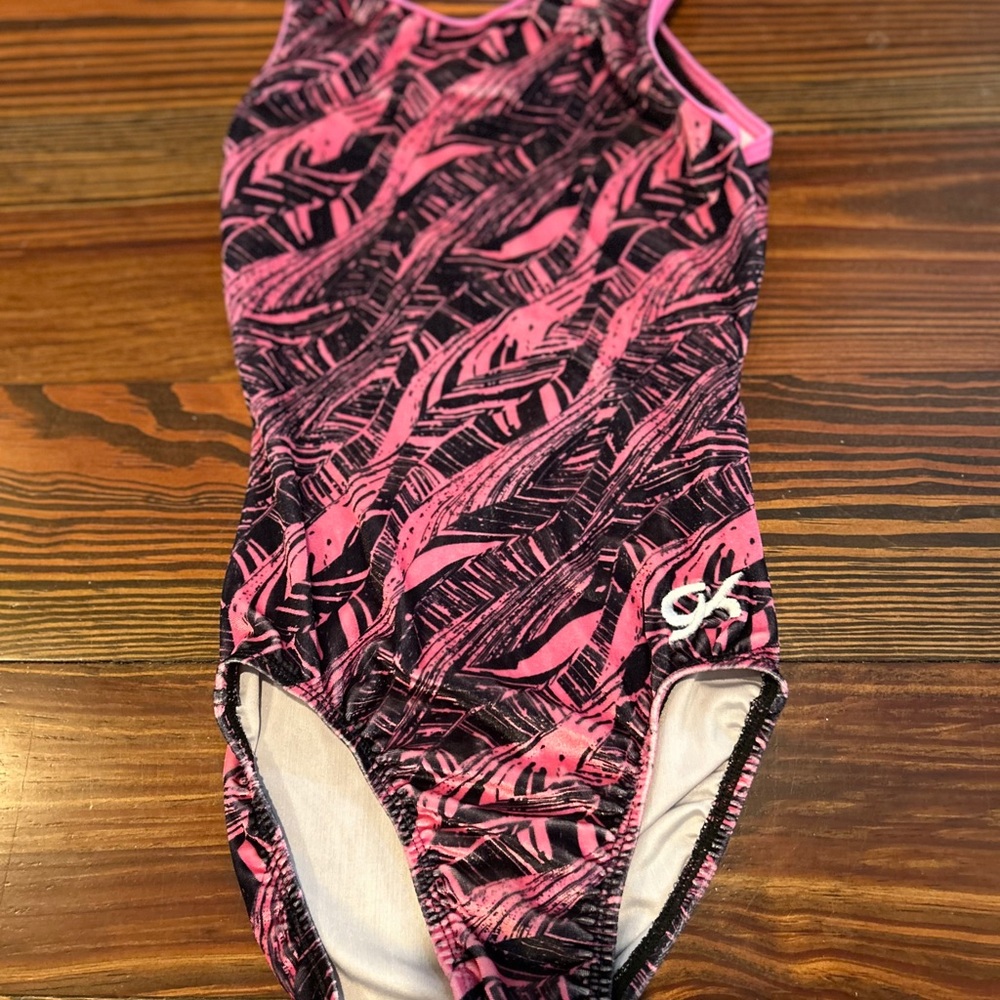 Pink and Black Leotard